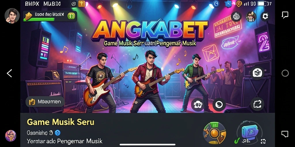 Screenshot gameplay ANGKABET menampilkan momen seru bermain musik.