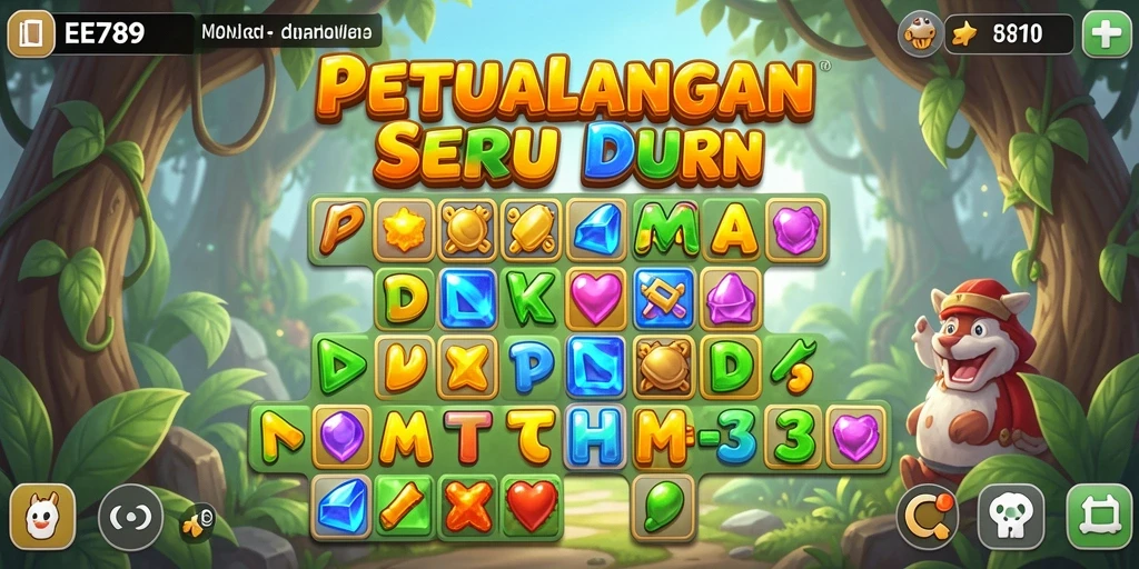 Gameplay seru dengan tantangan mencocokkan permata di EE789.
