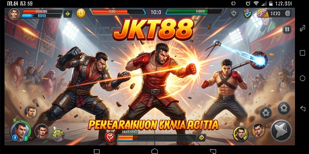 Tampilan menarik dari gameplay seru JKT88 dengan aksi bertempurnya.
