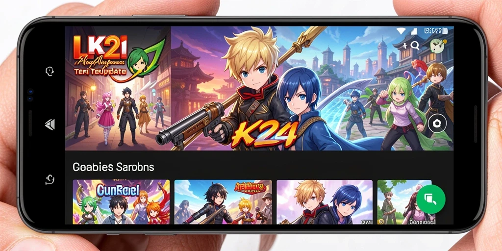 Tampilan gameplay LK21 dengan berbagai genre Anime menarik.