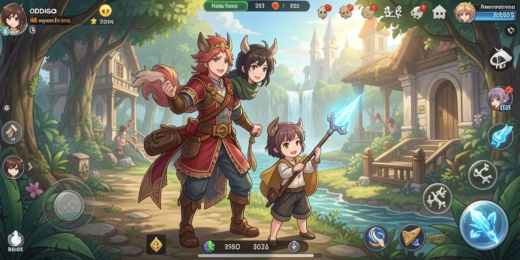 Tangkapan layar ODDIGO menampilkan aksi seru dalam dunia Anime yang penuh petualangan.