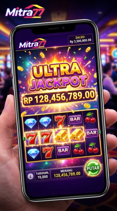 Pengguna aktif yang sedang menjelajahi katalog aplikasi di mitra77.